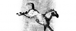Rysunek skaczącego konia